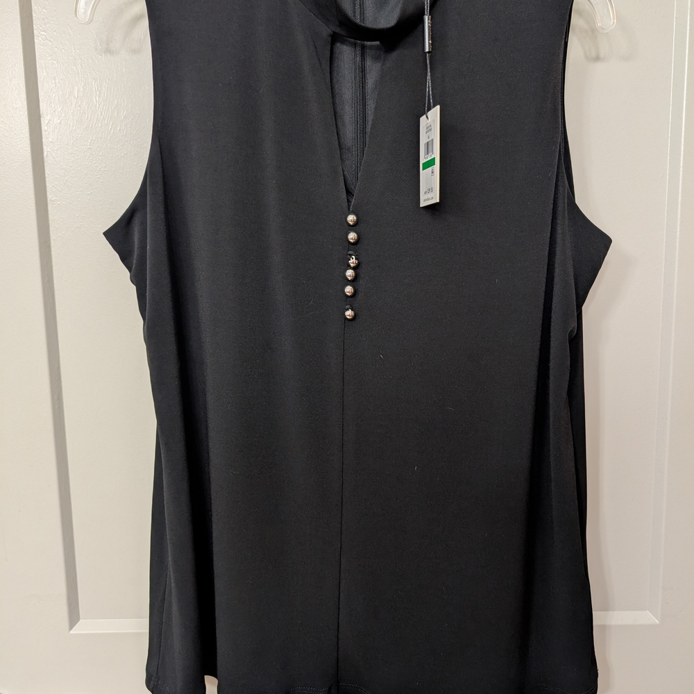Elegant Black Sleeveless Top
